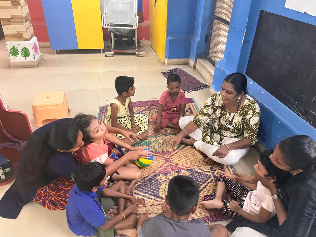 Early intervention session at Vruksh